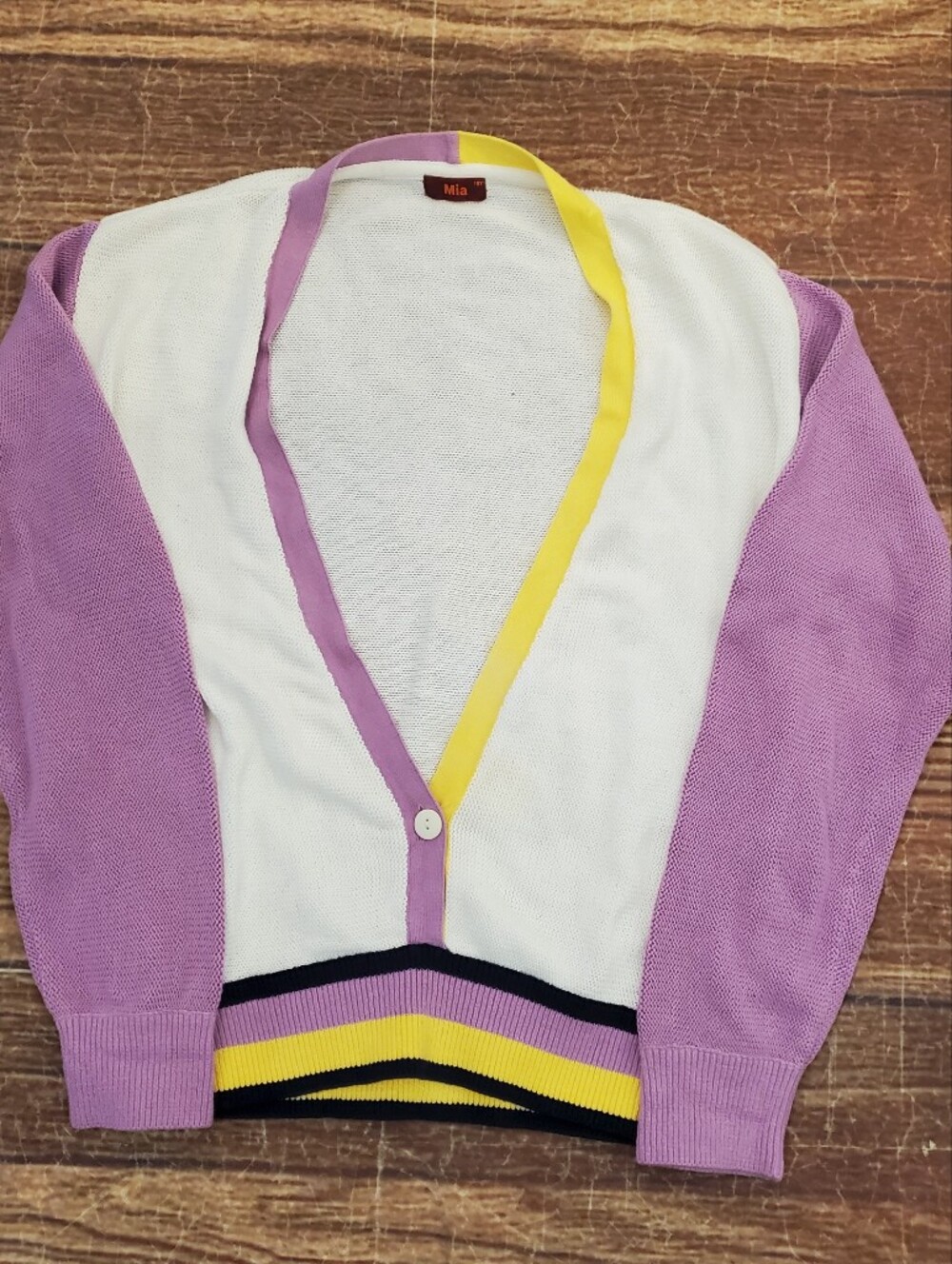Mia Colorblock V-Neck Cardigan size 16/XL